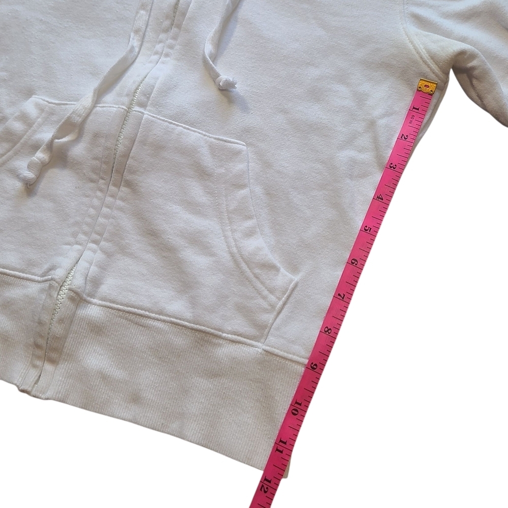 Y2K Plush & Lush Sexy Sun Sand Surf Cropped Zip Hoodie Small - Picture 7 of 7